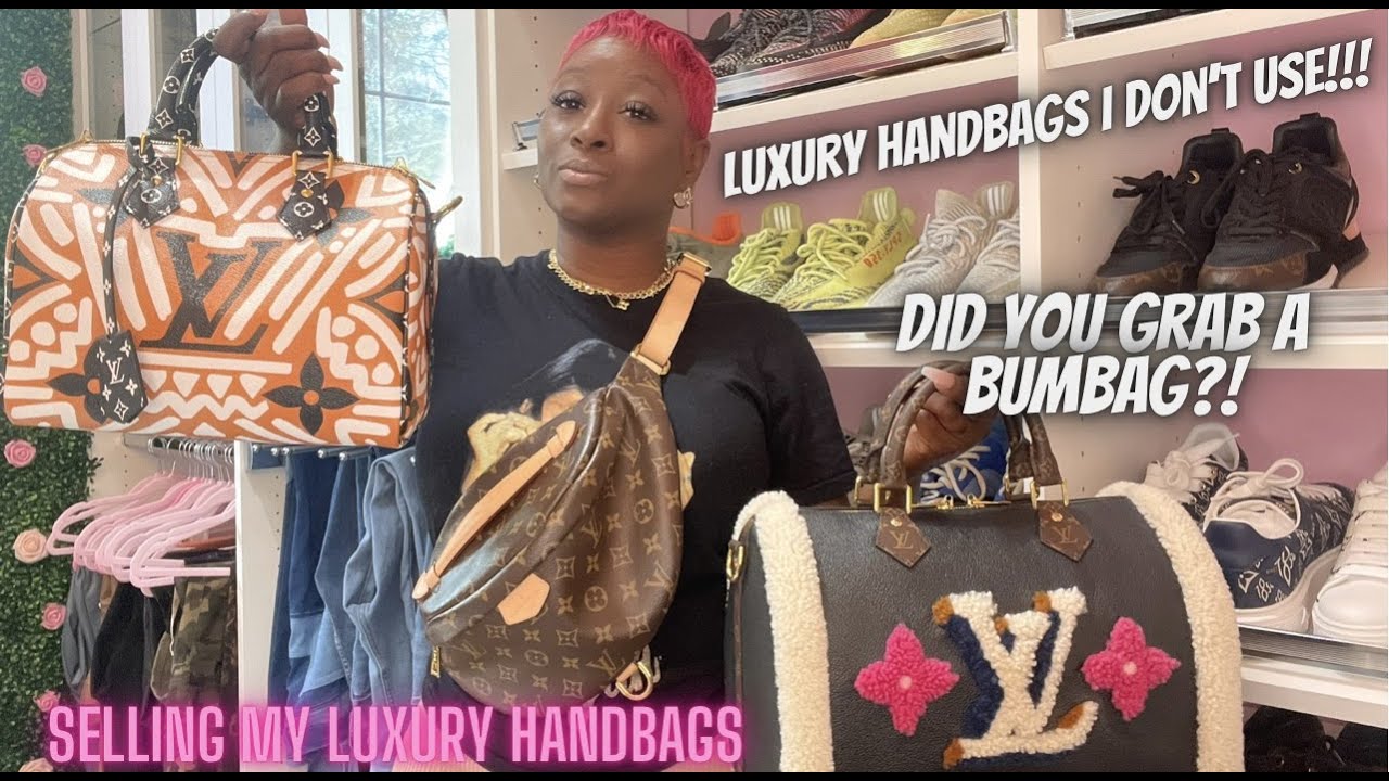 SELLING MY LUXURY HANDBAGS  DID YOU GRAB THE LOUIS VUITTON BUMBAG ?? 