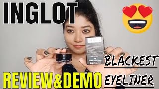 INGLOT AMC Eyeliner Gel 77 Black - First Impressions, Review And Demo