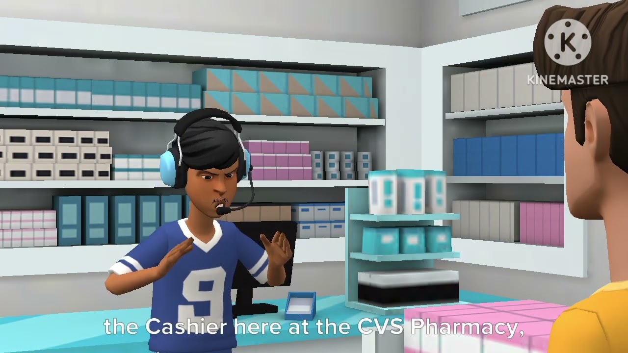 Wilson sprays Bug Spray at the Cashier at the CVS Pharmacy/Grounded 