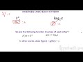 Understanding Inverses of Exponential and Logarithmic Functions
