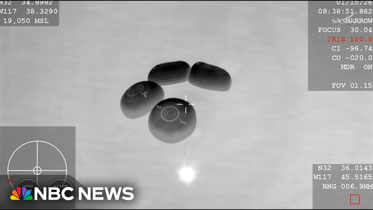 NASA Crew-11 splashes down after return from ISS