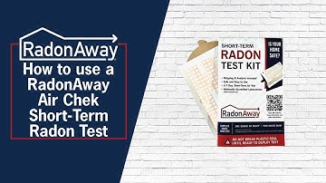 How to use a RadonAway Air Chek Short-Term Radon Test
