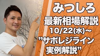 みつしろ最新相場解説10月22日〜サポレジラインの具体例〜