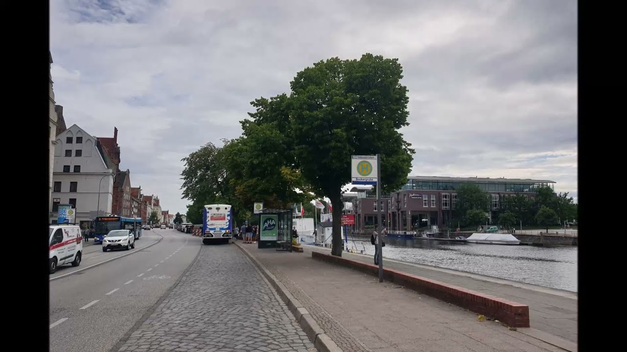 Lübeck Beckergrube Bushaltestelle Bildimpressionen