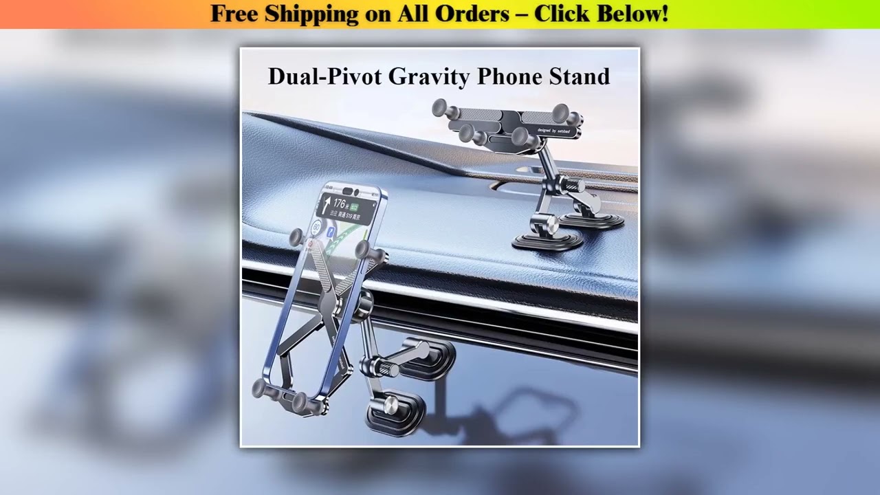 Hipacool Universal Car Phone Holder Stand Dashboard Arch Bridge Base Stable Angle Adjustable for