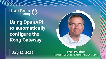 Using OpenAPI to automatically configure the Kong Gateway