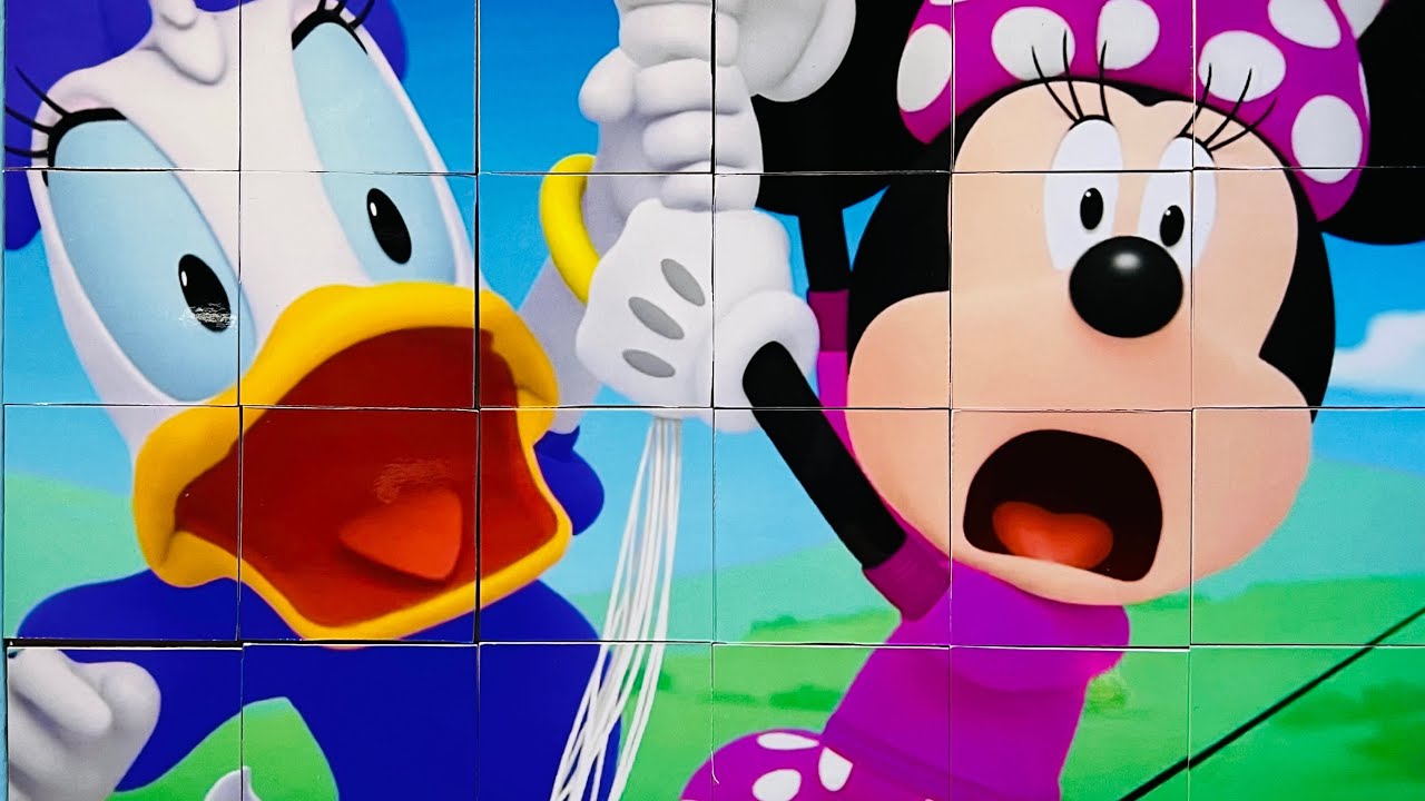 Minnie Mouse and Daisy Duck 🎀 Jigsaw Puzzle for Kids and Toddlers 🌈 ...