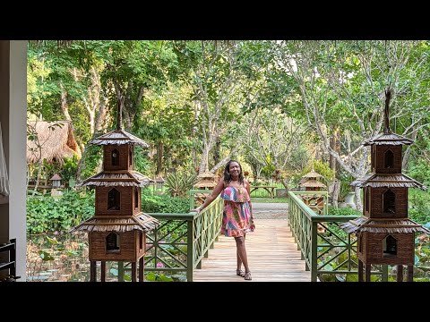 Serenely beautiful jungle resort gardens- River Kwai Resotel, Kanchanaburi