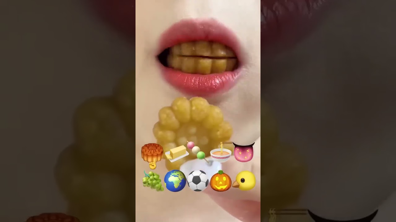 ⁣АСМР Еда По Смайлам Мукбанг EATING  Asmr makan #emojifoodchallenge  #shorts