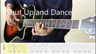 shut up and dance - walk the moon - Fingerstyle Guitar - Tutorial TAB