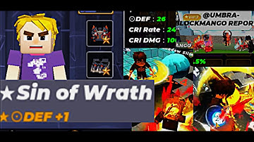 BLOCKMAN GO/SKYBLOCK/DEF 1 WRATH SET #blockmango #skyblock