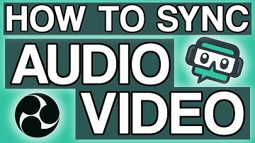 How To Sync Audio & Video For Live Streaming | Streamlabs & OBS 2021