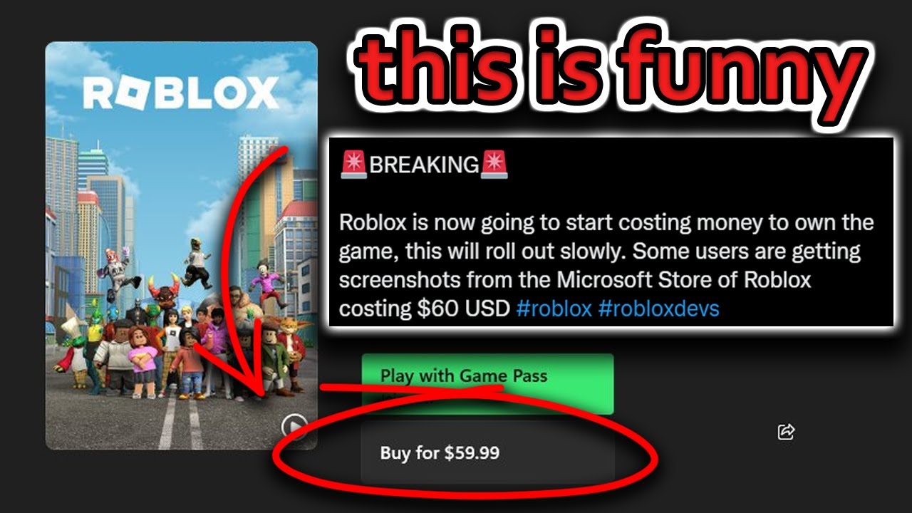 Roblox won't be FREE anymore? 