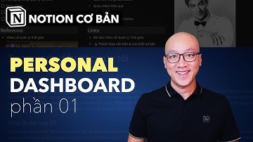 Notion Cơ bản - Hướng dẫn tạo trang Personal dashboard cơ bản (phần 1) | Coach Donnie