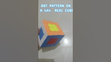 Dot Pattern On A 4X4 Cube #shorts #viralvideo #trending #trendingshorts #rubikscube