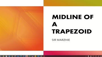 MIDLINE OF A TRAPEZOID 2021
