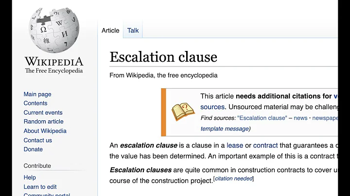 The Escalation Clause De-mystified