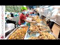 BANGKOK Local Evening Market │ Fresh Market And Street Food