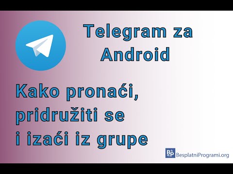 Kako pronaći, pridružiti se i izaći iz grupe na Telegram-u za Android