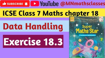 Icse class 7 Maths || Data Handling || Chapter 18 || Ex 18.3 @MNmathsclasses 