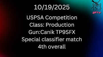 USPSA 5 Classifier match