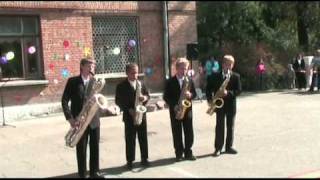 Video thumbnail of "The Pink Panther - Saxophone Quartet LaDoS"