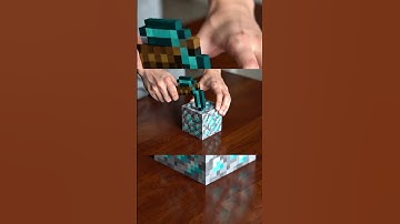 Satisfying Minecraft Diamond Block Cutting 🔥✨#MinecraftASMR #ASMRShorts