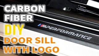 Как сделать порог из углеродного волокна с логотипом [сделай сам]