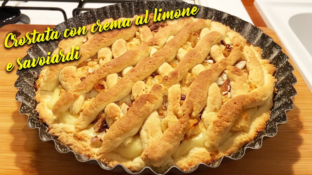 CROSTATA con CREMA al LIMONE e SAVOIARDI