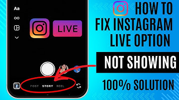 How To Fix Instagram Live Option Not Showing | Instagram Live Not Working Problem Solved 