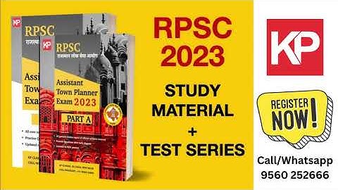 Ace the RPSC Assistant Town Planner Exam - Get the Study Material You Need Now!