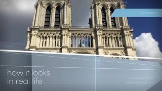 A Tribute To Notre Dame de Paris | 3D modeling of Notre Dame de Paris in SelfCAD screenshot 1
