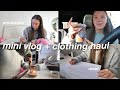 mini vlog + clothing haul :)