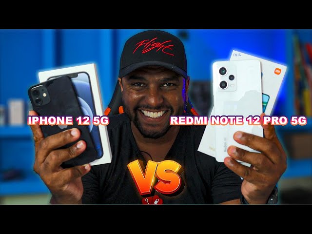 iPhone 12 vs REDMI NOTE 12 PRO - Qual melhor para 2024? Comparativo 