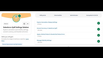 Salesforce Spiff Settings Sidebar | Salesforce