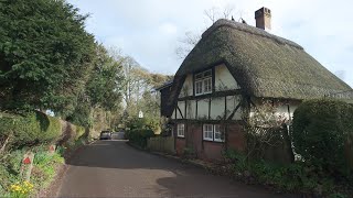 Wherwell Village Walk, English Countryside 4K