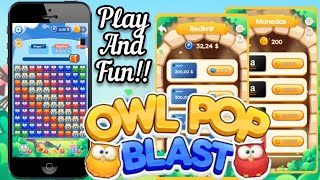 Owl PopStar app Gana Dinero jugando apps paypal win rewards Games Online 2021 screenshot 1