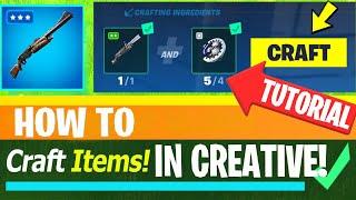 How To Get CRAFTING In Fortnite Creative