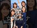 TBSの可愛い女子アナTOP10