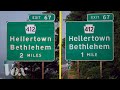 Highway Sign Typeface Comparison