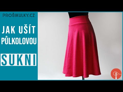 Video: Jak Ušít Sukni