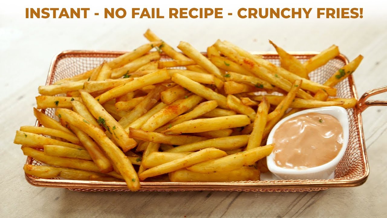 No Fail French Fries Recipe - Crunchy Sweet Potatoes Fry - CookingShooking | Yaman Agarwal