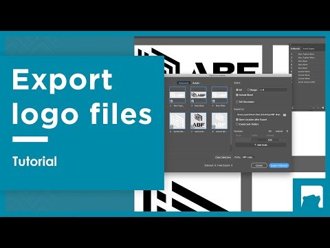 How to export your logo files for clients | Adobe AI CC 2019
