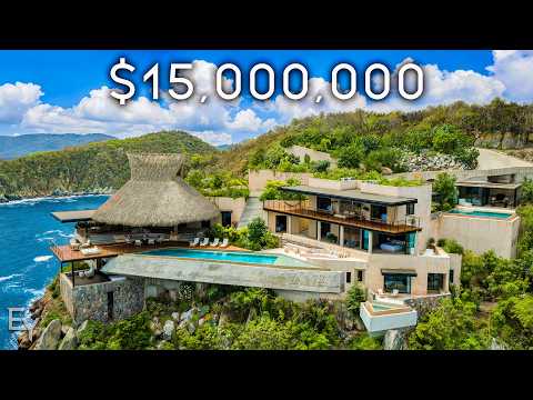 Video Inside a $15,000,000 Cliffside Mansion in Mexico