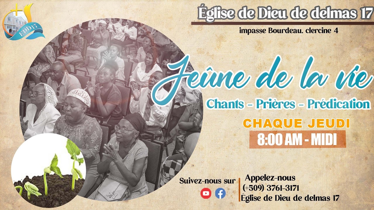 EN DIRECT | JEUNE DE LA vie | Église de Dieu De Delmas 17 | JEUDI 26 Février 2026