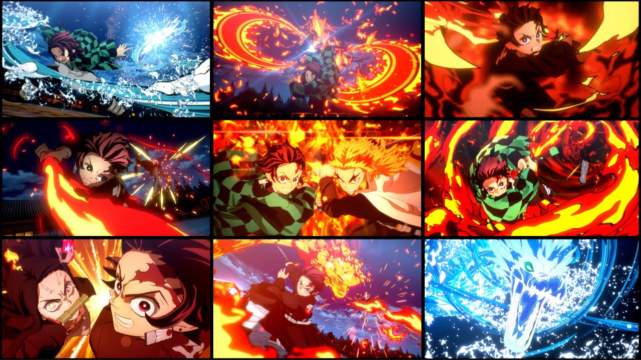 Ultimate Spring Attack Tanjiro Kamado - All Ultimate Attacks - Demon Slayer 2 - YouTube