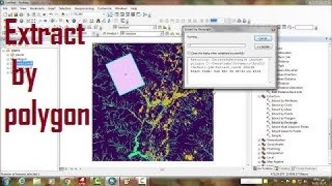 26-17-3  Working with raster, Extract by polygon