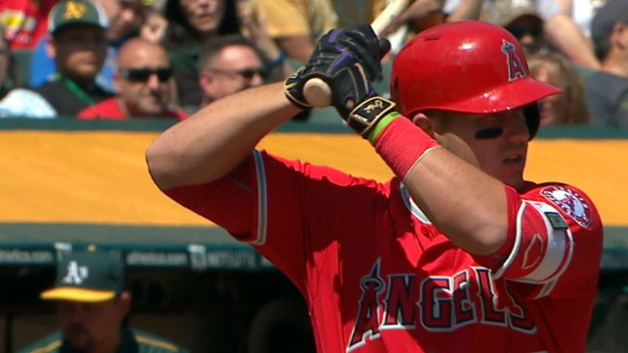 mike trout batting gloves