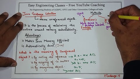 L10: Java Garbage Collection | Introduction | finalize, gc Method | Java Tutorial | Java Programming