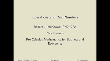 Topic 1 - Operations and Real Numbers II
